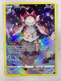 Diancie GG13/GG70 Crown Zenith: Galarian Gallery Holo Pokemon TCG Card NM - Image 1