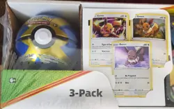 Pokemon Three Pack Treasure Chest 2 Poke Ball Tins Trading Cards Game New in Box - Image 2
