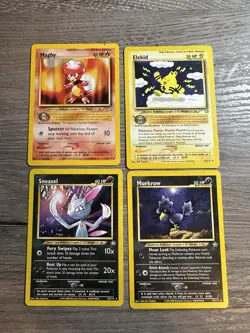 Pokemon Wotc Neo Genesis 4 Rare Vintage Card Collection Lot - Image 1