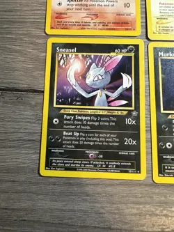 Pokemon Wotc Neo Genesis 4 Rare Vintage Card Collection Lot - Image 4