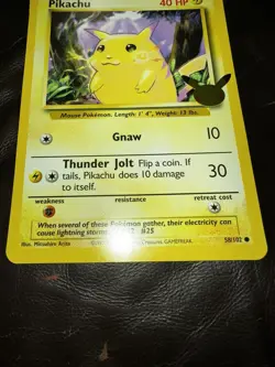 JUMBO Card Pikachu 58/102 Celebrations 25th Anniversary Pokemon Card LP - Image 2