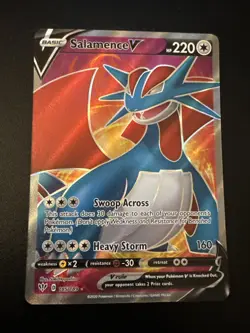 Pokemon Card TCG - Salamence V 185/189 Full Art Ultra Rare Darkness Ablaze NM - Image 1