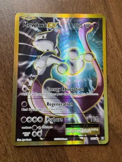 Pokemon Mewtwo EX Full Art Holo Ultra Rare Card 103/108 XY Evolutions - Image 1