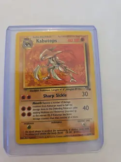 Vintage 1999 Kabutops Fossil Rare 24/62 Pokemon Card - Image 1