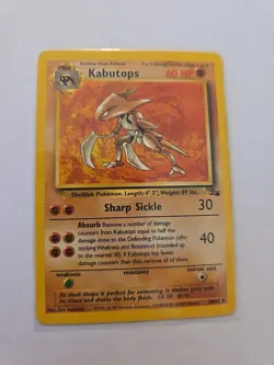 Vintage 1999 Kabutops Fossil Rare 24/62 Pokemon Card - Image 3