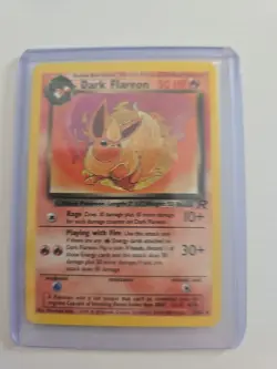 Vintage 1999 Team Rocket Dark Flareon Pokemon Card 35/82 - Image 1