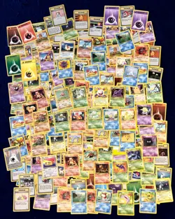 Pokemon Card WOTC Vintage - Base Set Jungle Fossil - Lot of 200 - Machamp Holo - Image 1