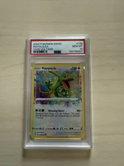 Pokemon TCG Rayquaza Vivid Voltage Holo Rare Card 138/185 PSA 10 - Image 1
