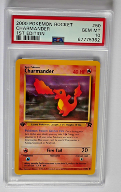 Charmander 1st Edition #50 PSA 10 Gem Mint – WOTC Vintage Pokemon Card - Image 3