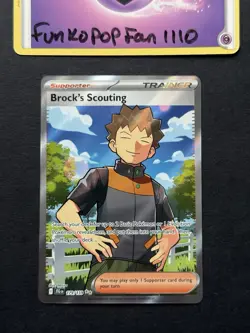 Brock's Scouting 179/159 Full Art Ultra Rare Journey Together Pokemon Card - Image 1