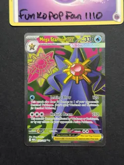 Mega Starmie ex 102/088 Me03: Perfect Order Ultra Rare Full Art Pokemon Card - Image 1