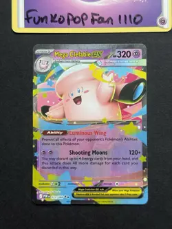 Mega Clefable ex 031/088 Double Rare Holo Perfect Order POR Pokemon Card - Image 1