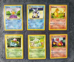 SHADOWLESS 1999 POKEMON BASE SET 6 CARD LOT! Squirtle Wartortle Ivysaur🔥 - Image 1