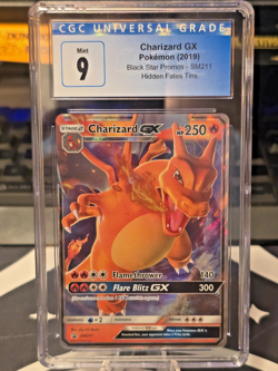 Graded Pokemon Card - Charizard GX - CGC 9 Mint Holo Hidden Fates BSP - Image 1