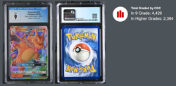 Graded Pokemon Card - Charizard GX - CGC 9 Mint Holo Hidden Fates BSP - Image 3