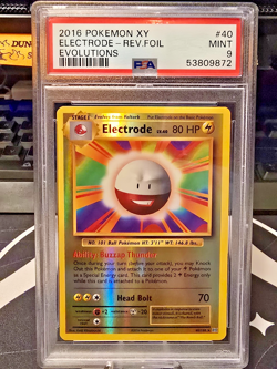 Graded Pokemon Card - Electrode PSA 9 Mint Reverse Holo - Evolutions XY - Image 1