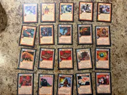 Warlord Saga of the Storm Early Sets 85 Cards Mixed Lot Foils Sleeved Collection - Image 1