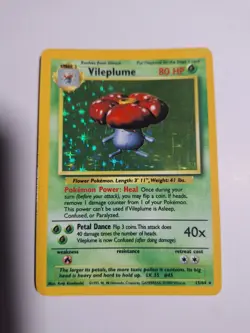 Pokemon Card - Vileplume Jungle NO Set Symbol Error 15/64 Holo Rare - Image 1