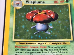 Pokemon Card - Vileplume Jungle NO Set Symbol Error 15/64 Holo Rare - Image 4