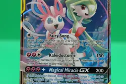 Pokemon Gardevoir & Sylveon GX Unbroken Bonds Holo Card 130/214 Ultra Rare SM MP - Image 3
