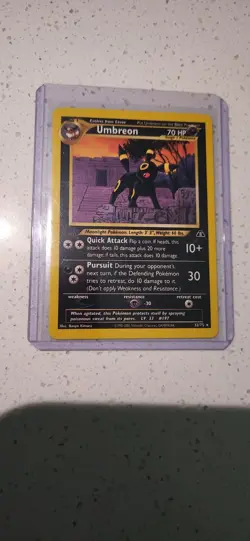 Pokemon TCG Umbreon Card Neo Discovery 32/75 Unlimited Edition, Beauty! - Image 1