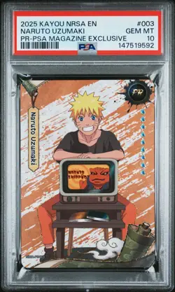 Kayou Naruto Uzumaki #003 2025 PSA Magazine Exclusive Promo Card - PSA 10 - Image 1