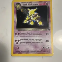 Pokemon TCG Dark Alakazam Team Rocket 18/82 60 HP Holo Rare English Card - Image 1