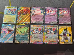 Pokemon Scarlet & Violet 10 Card EX Lot. Archaludon 234/191 - Cinderace EX X2 - Image 1