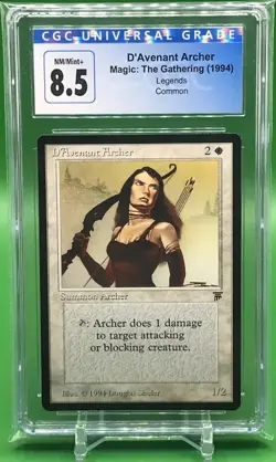 1994 MTG Legends - D'Avenant Archer - CGC 8.5 NM/Mint+ - Image 1