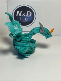 Bakugan Ultra Dragonoid Typhoon Green Ventus Spinning SPINS W/Card RARE - Image 4