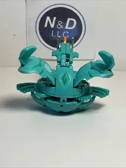Bakugan Ultra Dragonoid Typhoon Green Ventus Spinning SPINS W/Card RARE - Image 5
