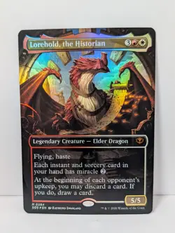 Lorehold, the Historian - BORDERLESS FOIL - Secrets of Strixhaven - Mythic - NM - Image 1