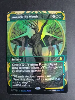 Awaken the Woods (Foil) Mythic MTG Secrets of Strixhaven Mythical Archives - Image 1