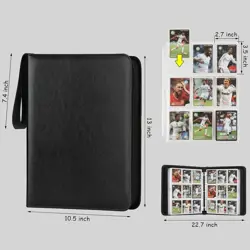 Card Binder for Cards Binder 9-Pocket,Compatible with Cards, 9-Pocket Pages Slee - Image 2