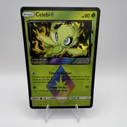 Celebi Prism Star Holo Prism Rare 90 HP SM-Lost Thunder 19/214 Pokemon English - Image 1