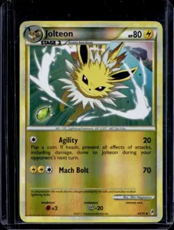 2011 Pokemon Call of Legends Jolteon Reverse Holo #45/95 - Image 1