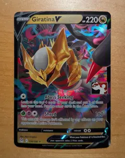 Giratina V - 130/196 - Pokemon Lost Origins PLAY Prize Pack Series League NM - Image 1