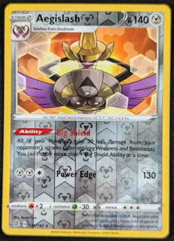 Aegislash 2020 Rebel Clash Reverse Holo Rare Pokemon Card 135/192 (NM) - Image 1