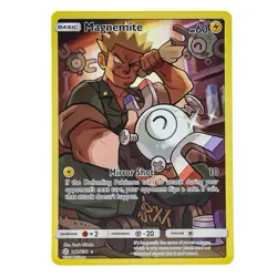 Pokemon Magnemite Cosmic Eclipse Full Art SM Holo Card 242/236 Secret Rare NM - Image 1