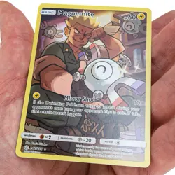 Pokemon Magnemite Cosmic Eclipse Full Art SM Holo Card 242/236 Secret Rare NM - Image 4