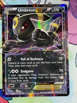 Pokemon Umbreon EX 55/124 Ultra Rare 2016 XY - Fates Collide - Image 1