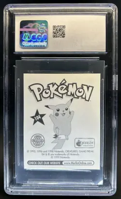 1998 Pokemon Merlin Cubone #104 CGC 8 - Image 2