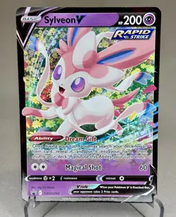 Pokemon TCG Sylveon V SWSH202 Sword & Shield Promo Rapid Strike Holo - Image 1