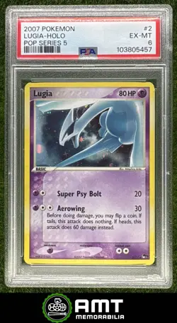 Lugia Holo PSA 6 2007 Pokemon POP Series 5 Retail Exclusive Holofoils #2/17 5457 - Image 1