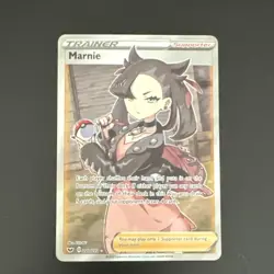 Pokemon Marnie Full Art Trainer Sword & Shield Base Set Holo 200/202 Ultra Rare - Image 1