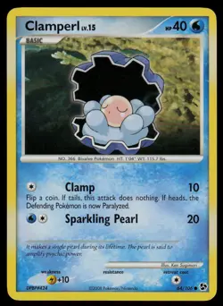 Clamperl 64/106 Great Encounters Pokemon TCG LP - Image 1