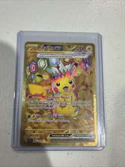 Pikachu EX #247/191 English Pokemon Sv08 Surging Sparks Hyper Rare Gold NM - Image 1