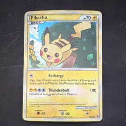 Pokemon Pikachu HGSS HGSS03 Basic 70 HP Regular English Card 2010 - Image 1