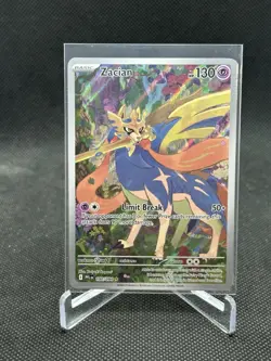Zacian 100/094 Me02: Phantasmal Flames Pokemon TCG Illustration Rare IR - Image 1
