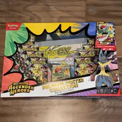 Pokemon Mega Evolution Ascended Heroes Premium Poster Collection Mega Lucario EX - Image 1